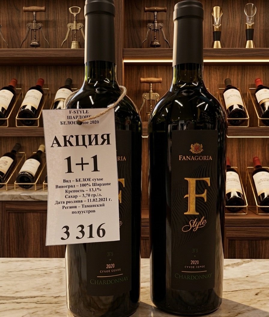 Акция 1+1 на вина Fanagoria (5/6)